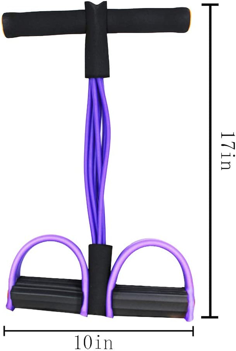 Multifunction Tension Rope, 6-Tube Elastic Yoga Pedal Puller Resistance Band, Natural Latex Tension Rope Fitness, for Abdomen/Waist/Arm/Leg Stretching Slimming Training