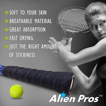 Tennis Racket Grip Tape - Precut and Dry Feel Tennis Grip - Tennis Overgrip Grip Tape Tennis Racket - Wrap Your Racquet for High Performance