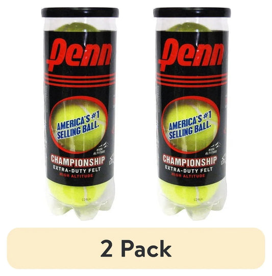 (2 Pack)  Championship Extra Duty High-Altitude Tennis Ball Can (3 Balls)